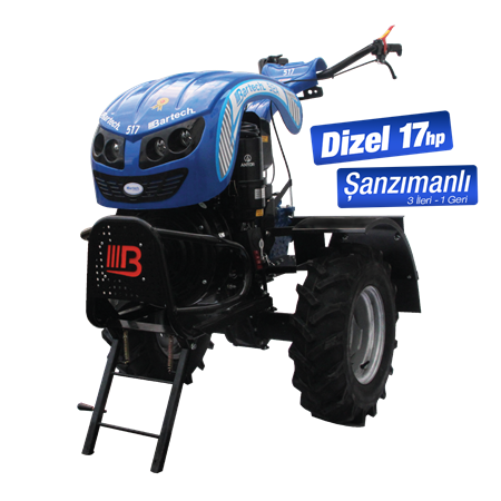 Bartech 517 Dizel Marşlı Çapalama Makinesi 17 HP - Temiztarim.com